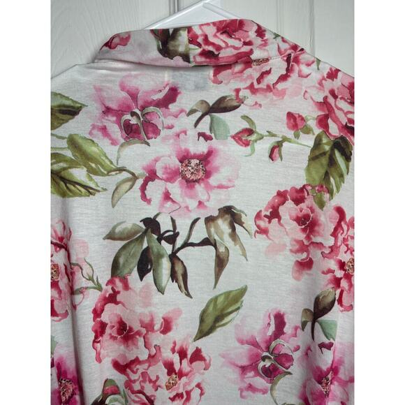 Show Me your Mumu Women O/S Short Sleeve Pink Floral Robe with Belt Intimate - Picture 6 of 8